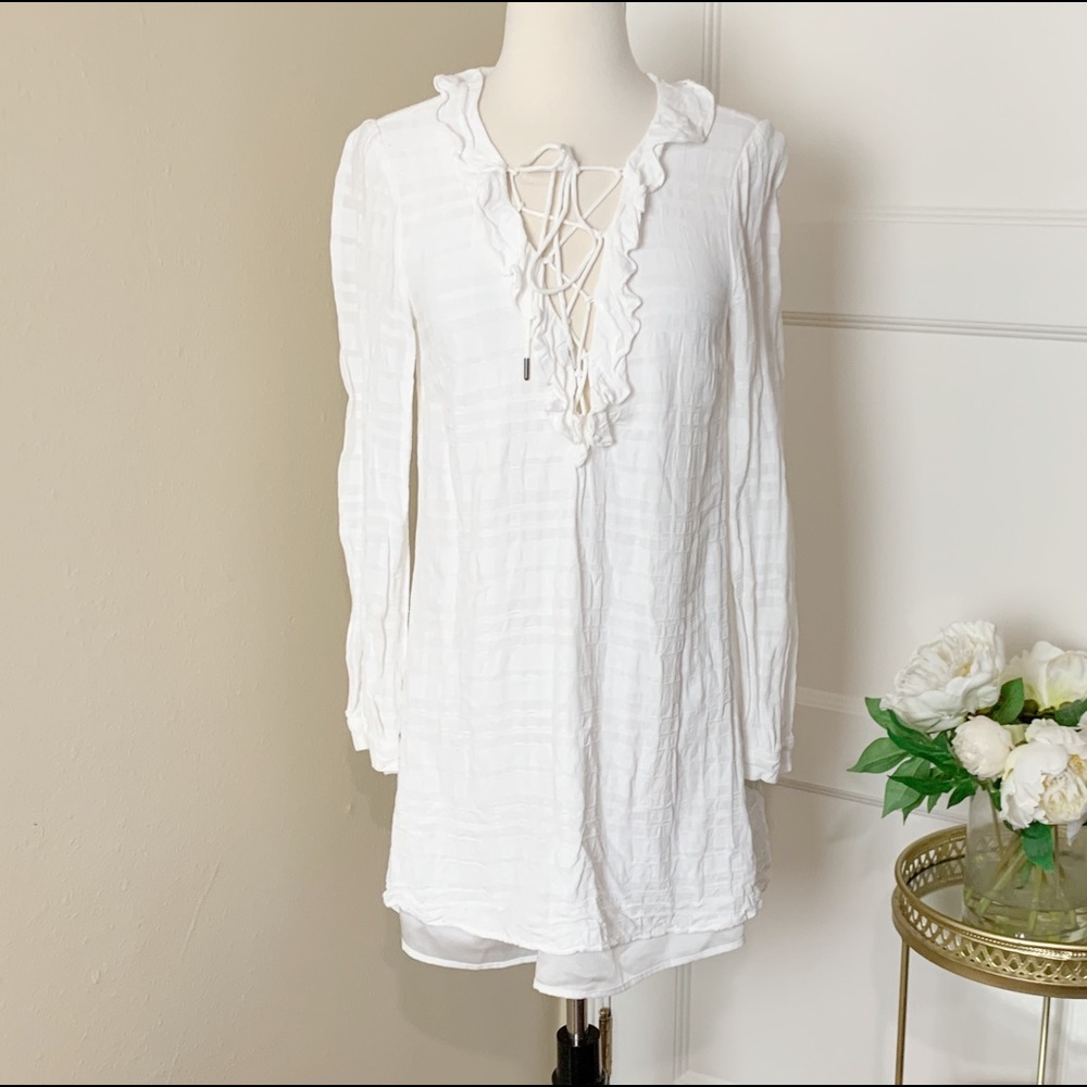 Tularosa Lace Up Tunic Dress